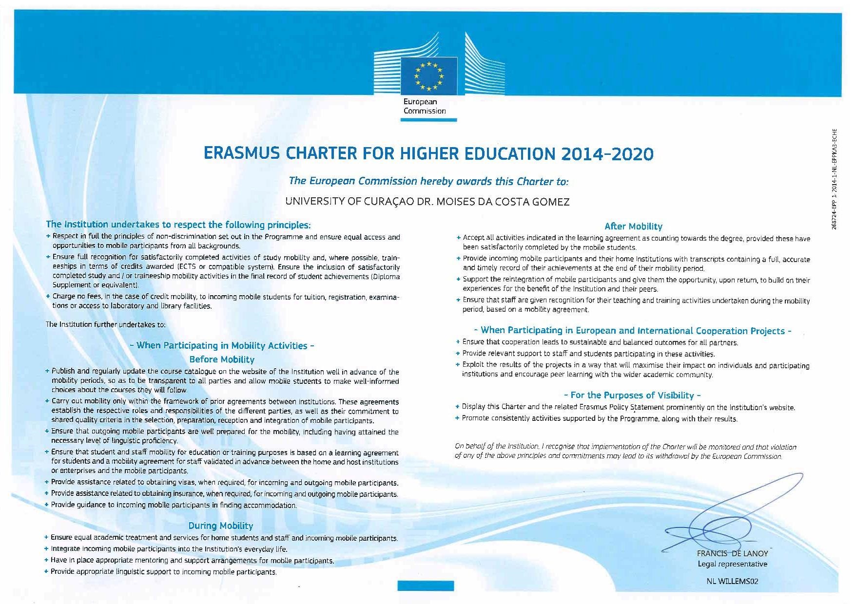 Erasmus Charter UoC signed page 001